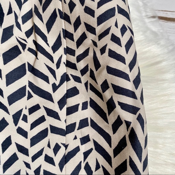 LOFT gray and cream printed pencil skirt - Picture 7 of 7